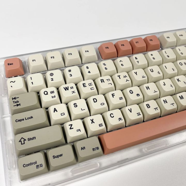 XDA Keycaps GMK 9009 Theme Retro Korean/Russian/Japanese/English Keycaps 126 Keys/Set Dye Sub PBT For Mechanical Keyboards