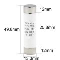 5PCS Long Cover 14X51 Ceramic Fuse 32A 40A 50A 63A Fusible Enlace RT18 R016 14*51 Fuse Core. 