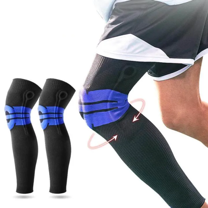 Yoomee%201%20Pcs%20Nylon%20Sports%20Silicone%20Long%20Basketball%20Knee%20Pads%20Crashproof%20Patella%20Support%20Sports%20Fitness%20Volleyball%20Soccer%20Leg%20Sleeve%20Kneepad%20Protection%20Pressure%20Protection%20-%20Image%207