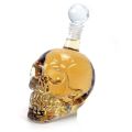 2X 1000Ml Decanter Crystal Skull Glass. 