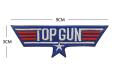 TOP GUN Embroidery Patch on Clothes Hook Loop Appliques Military Tactical Band Patches Aircraft Morale Badges Backpack Stickers. 