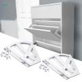 2Pcs Shoes Drawer Flipping Frame Household Furniture Shoe Rack Hinged Flip Plate. 
