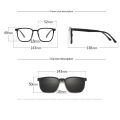 VCKA 6 In 1 Myopia Polarized Sunglasses Big Frame Glasses Men Women Gradient Clip Magnet Custom Prescription Eyewear -0.5 to-10. 