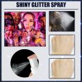 60ml Hair Body Glitter Spray Sparkly Shimmery Glow Face Highlighter Long Lasting Powder Sprays For Party Supplies. 