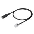3.5mm Smart Phone Headset Interface to RJ9/RJ10 Headset Office Phone Adapter Cable. 