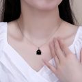 Fashion Black White Ghosts Couples Necklaces for Women Men Cute Cartoon Lovely Charm Pendant Friendship Necklace Halloween Jewelry Gift.