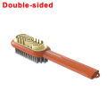 Double-sided Suede Cleaning Brush Long Handle Soft Bristles Rubber Cleaner Brush For Suede Nubuck Shoe Household Cleaning Tools. 