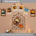 Wall Grid Display Photo Panel Hanging Mesh Heart Wire Picture Iron Rack Holder Metal Panels Frame Boards Memo Net Pictures Mount.
