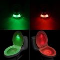 【Cathery Baby Store】LED Toilet Night Light PIR Sensor Activated For Toilet Bowl Bathroom Red&Green Sensor Light Nightlight. 