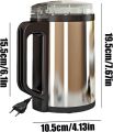 Silver Crest Stainless Steel Electric Grinder for Spice Coffee Bean Grinding Machine Powerful 1500Watt Motor Portable Mini Mixer Blender for Dry Spices, Nuts, Grains Herbs, Masala Crusher, Juicer, Silver Kitchen Tool Quality Heavy Duty Machine.. 