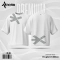Avro Premium Men's Semi Drop Shoulder T shirt White Color - Cotton Fabric Soft & Comfortable - Tshirt For Men - Desginer Edition T#10.