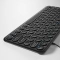 Mini Wired Silent Keyboard Round Button Ergonomics Gaming Keyboard For Macbook Lenovo Dell Asus HP Laptop Computer Keypad Gamer.