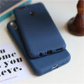 Navy Blue Matte Phone Case For iphone 13 12 11 Pro XS Max XR X 8 7 6S 6 Plus SE 5 5S Silicone Cases Solid Color Soft TPU Cover.