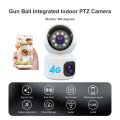 4G Sim Supported Dual Lens V380 Full Color Doll PTZ IP Camera. 