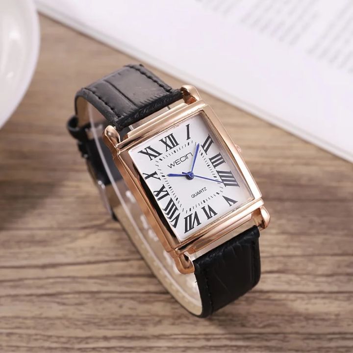 Women Wecin Classic Square Shape Figure PU Leather