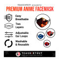 Satoru Gojo Jujutsu Kaisen Anime Sublimation Fashion Face Mask.