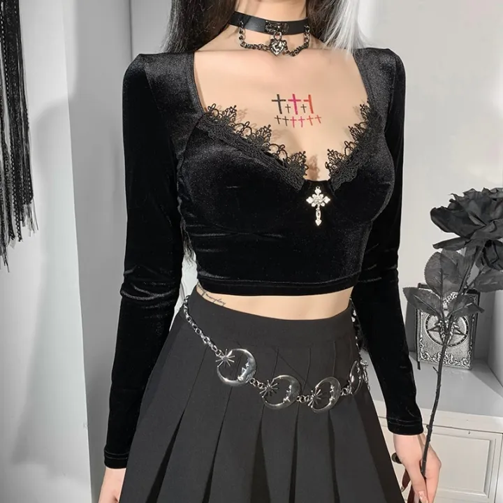 Goth%20Black%20Long%20Sleeve%20Corset%20Crop%20Tops%20Women%20Aesthetic%20V-Neck%20Velvet%20Lace%20Mesh%20T-Shirts%20Y2K%20Harajuku%20Vintage%20Fashion%20Tops%20-%20Image%205