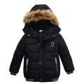 1 2 3 4 5 6 Years Boys Jacket Winter Heavy Hooded Kids Windbreaker Coat Keeping Warm Resist The Severe Cold Children Outerwear.