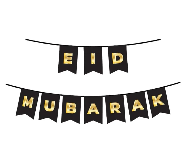 Eid%20Mubarak%20Card%20Banner/Eid%20Decorations,%20Black%20and%20Gold%20Eid%20Mubarak%20Banner%20For%20Eid%20Festival%20Party%20Supplies%20-%20Image%202