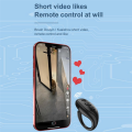 Bluetooth 5.3 Fingertip Remote Control Ring Flipping Video Controller for Phone Apps. 