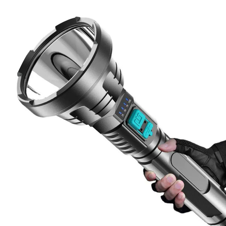 Powerful LED flashlight P700 tactical flash light lamp long range 1000m torch Waterproof camping hand light USB rechargeable