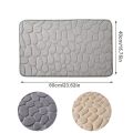 3D Non Slip Bathroom Mat Cobblestone Embossed Bath Mats Memory Foam Absorbent Doormat Carpet Door Floor Mats Machine Washable Quick Drying Door Rug Indoor Bathroom Accessories. 