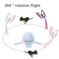 Electronic Pet Cat Toy Intelligent Automatic Cat Sports Toy Electric Rotating Butterfly Cat Stick Interactive Toy.. 