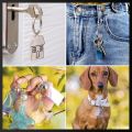 Key Rings with Chain Metal Split Rings for Crafts 25mm with 30 mm Chains Open Jump Ring.