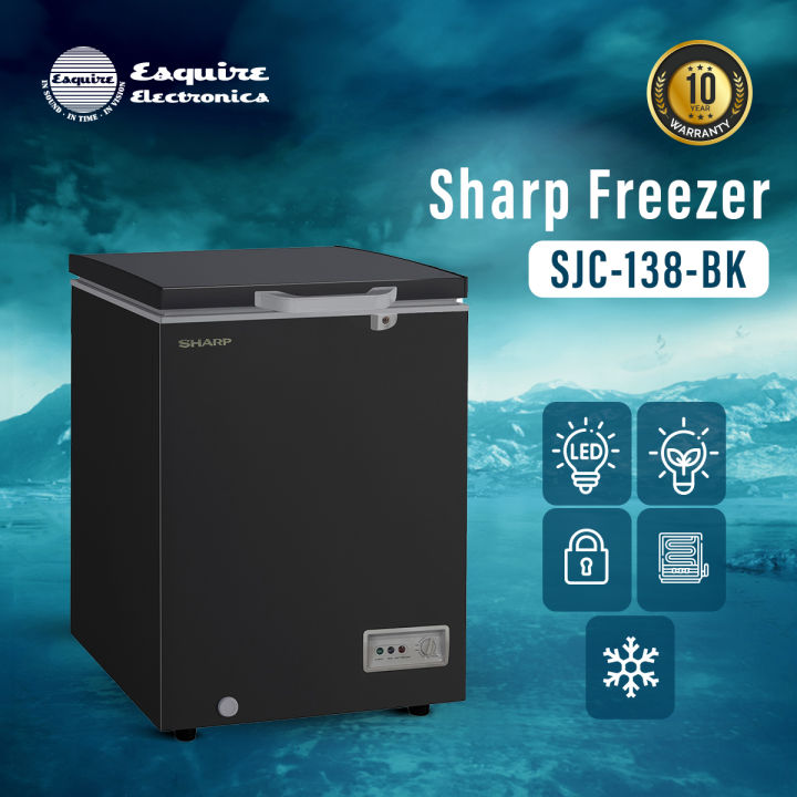 Sharp Freezer SJC-138-BK | 110 Liters - Black