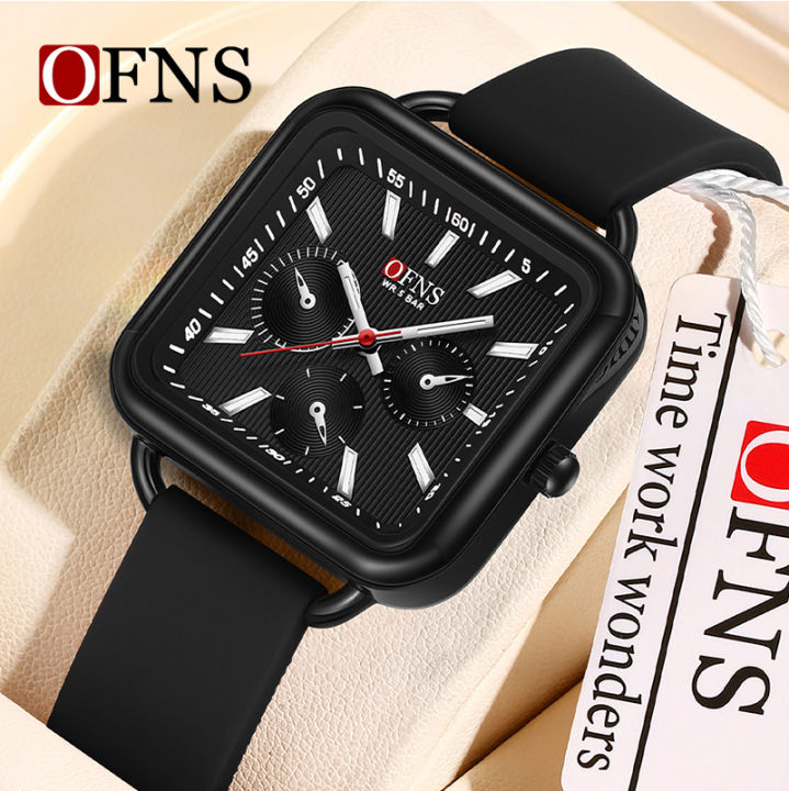 OFNS Business and Leisure Quartz Multi functional Timing Watch Waterproof Night Light Women's Watch NS7503-3