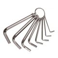 Allen Key Set Steel Allen Hex Key Wrench Set 8 PCs with Key Ring. 