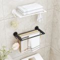 Multi Functional Nail Free Bathroom Storage Rack, Towel Rack, Sock Rack, Towel Rack, Slipper Rack. 
