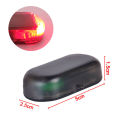 1 Pc Universal Car Solar Power Alarm Lamp Security System Flash Blinking Anti-Theft Caution LED Light.