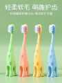 New fluorine-containing flexible children's toothbrush high-density filament baby toothbrush square hole ten thousand hair soft hair 2 suit.