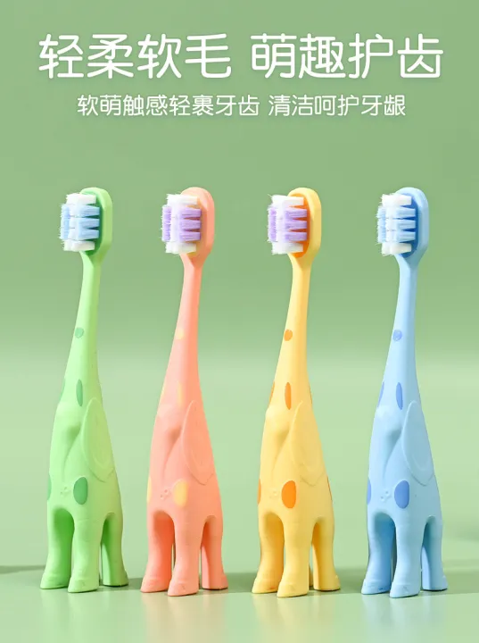 New%20fluorine-containing%20flexible%20children's%20toothbrush%20high-density%20filament%20baby%20toothbrush%20square%20hole%20ten%20thousand%20hair%20soft%20hair%202%20suit%20-%20Image%202