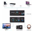 RD HDMI Audio Extractor HDMI to HDMI Optical TOSLINK SPDIF + 3.5mm Stereo Extractor Converter HDMI Audio Splitter Adapter. 