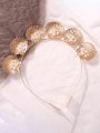 Marine Style Golden for shell Tiara Crown with Comb Faux Pearl Beaded Wedding. 