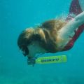 0.5L Outdoor Scuba Tank Diving Equipment Underwater Diving Cylinder Inflator Oxygen Tank.