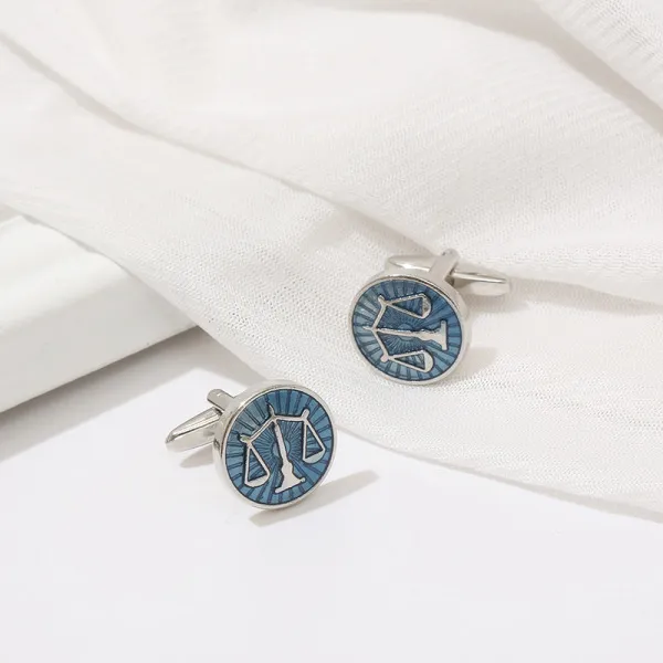 Scale%20Symbol%20French%20Cufflinks%20Pair%20for%20Lawyer/Law%20Professions%20(1%20Pair)%20-%20Image%202