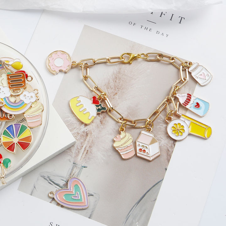 4Pcs%20Metal%20Enamel%20Rainbow%20Cake%20Charms%20Pendant%20For%20DIY%20Jewelry%20Making%20Necklace%20Bracelet%20Accessories%20-%20Image%208