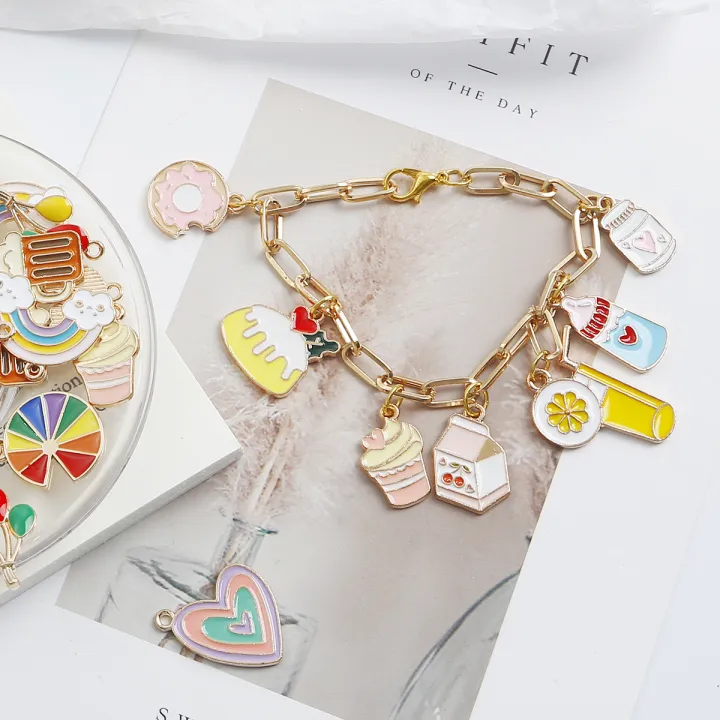 4Pcs%20Metal%20Enamel%20Rainbow%20Cake%20Charms%20Pendant%20For%20DIY%20Jewelry%20Making%20Necklace%20Bracelet%20Accessories%20-%20Image%208