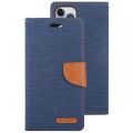 （COD)For iPhone 14 Pro GOOSPERY CANVAS DIARY Canvas Texture Flip Leather Phone Case. 