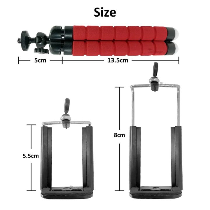 Mobile%20Cell%20Phone%20Holder%20Flexible%20Octopus%20Tripod%20Stand%20Sponge%20Lazy%20Deformation%20Remote%20Controller%20Bluetooth%20Photo%20Accessories%20-%20Image%206