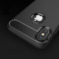 Rubber Carbon Fiber Case For iPhone X XR XS MAX Ultra Thin Silicone Cover Coque. 