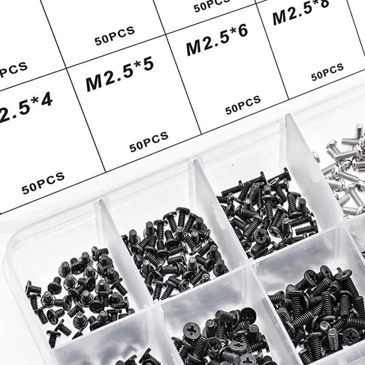 500Pcs%20M2%20M2.5%20M3%20KM%20Screw%20Flat%20Head%20Phillips%20Screws%20Notebook%20Screws%20Kit%20For%20Computer%20Small%20Screw%20-%20Image%205