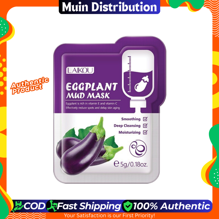 〽️ LAIKOU Eggplant Mud Mask / Face Pack - 5g