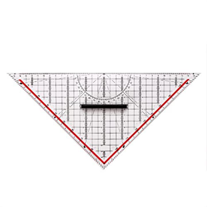 30CM Drawing Triangle Ruler Plastic Drawing Design Ruler with Handle ...