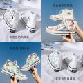 Women's UV Color-Changing Canvas Shoes Spring2022New Trendy Korean Style High-Top Net Red Plate Shoes Trendy Crayon Xiaoxin.