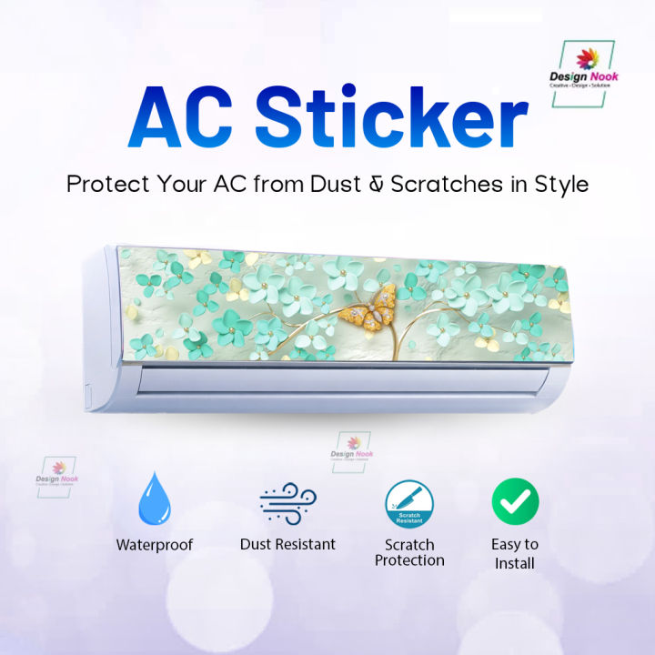 Ac Machine Sticker Premium Decorative AC Sticker – Give Your Old AC a Brand New Look ...