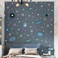 497 Pcs/Set Luminous Stars Dots Planet Wall Sticker For Baby Kids Room Bedroom Home Decoration Mural Glow In The Dark Decals. 